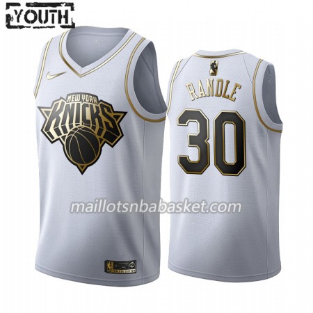 Maillot Enfant New York Knicks Julius Randle 30 2019-20 Nike Blanc Golden Edition Swingman